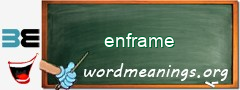 WordMeaning blackboard for enframe